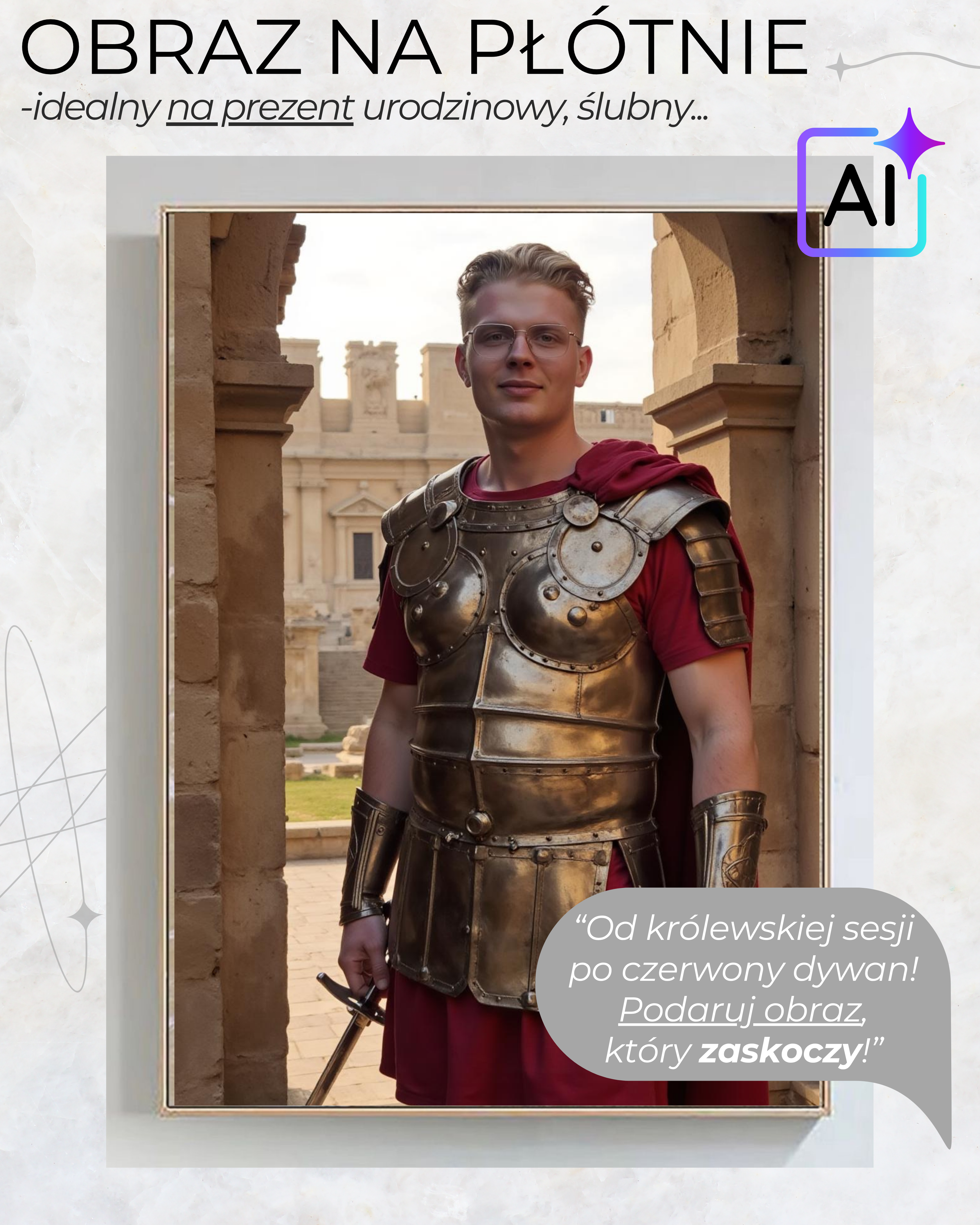 Obraz na płótnie + paczka zdjęć! "ANTYCZNY RZYM" - obrazek 3