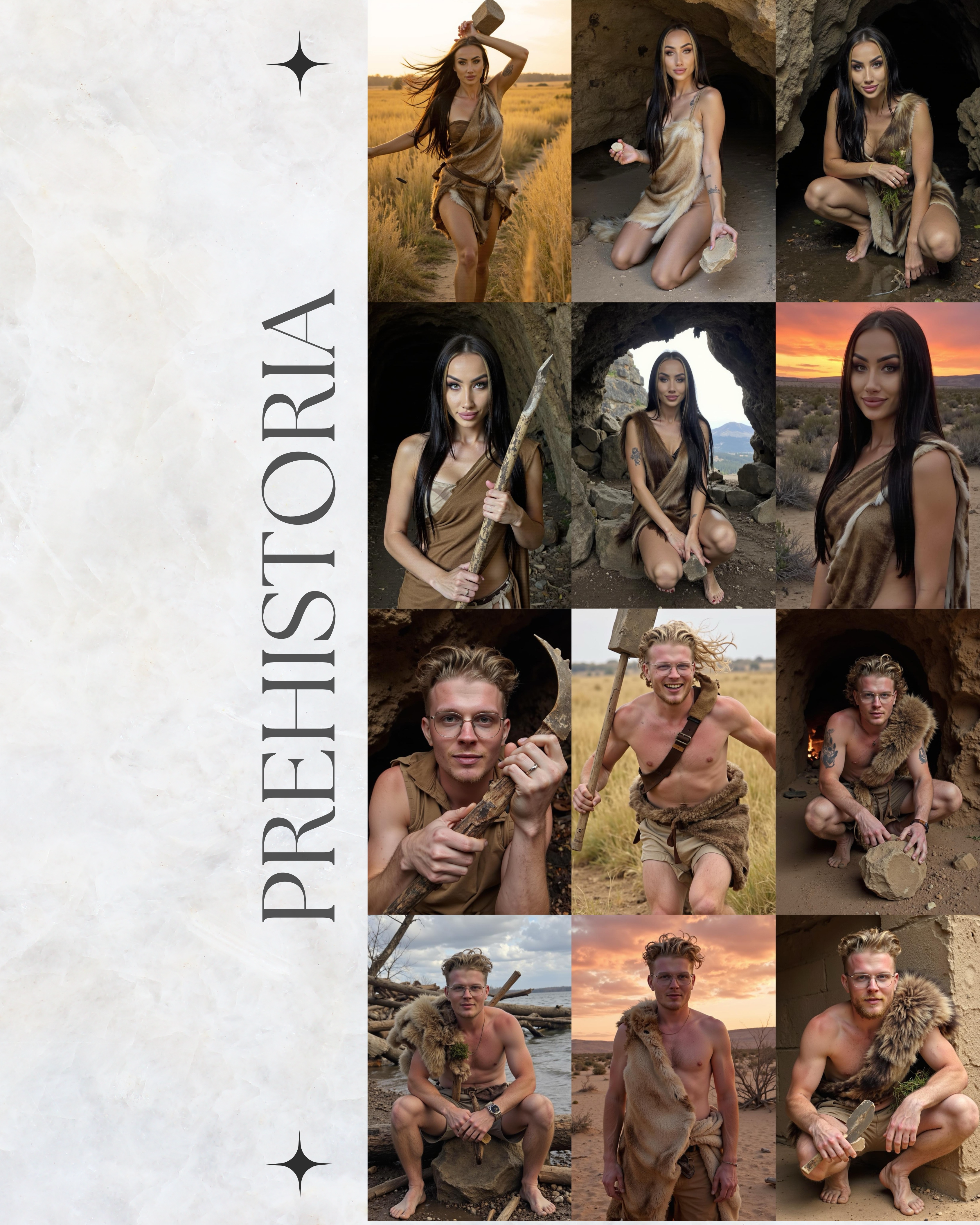 Obraz na płótnie + paczka zdjęć! "PREHISTORIA"