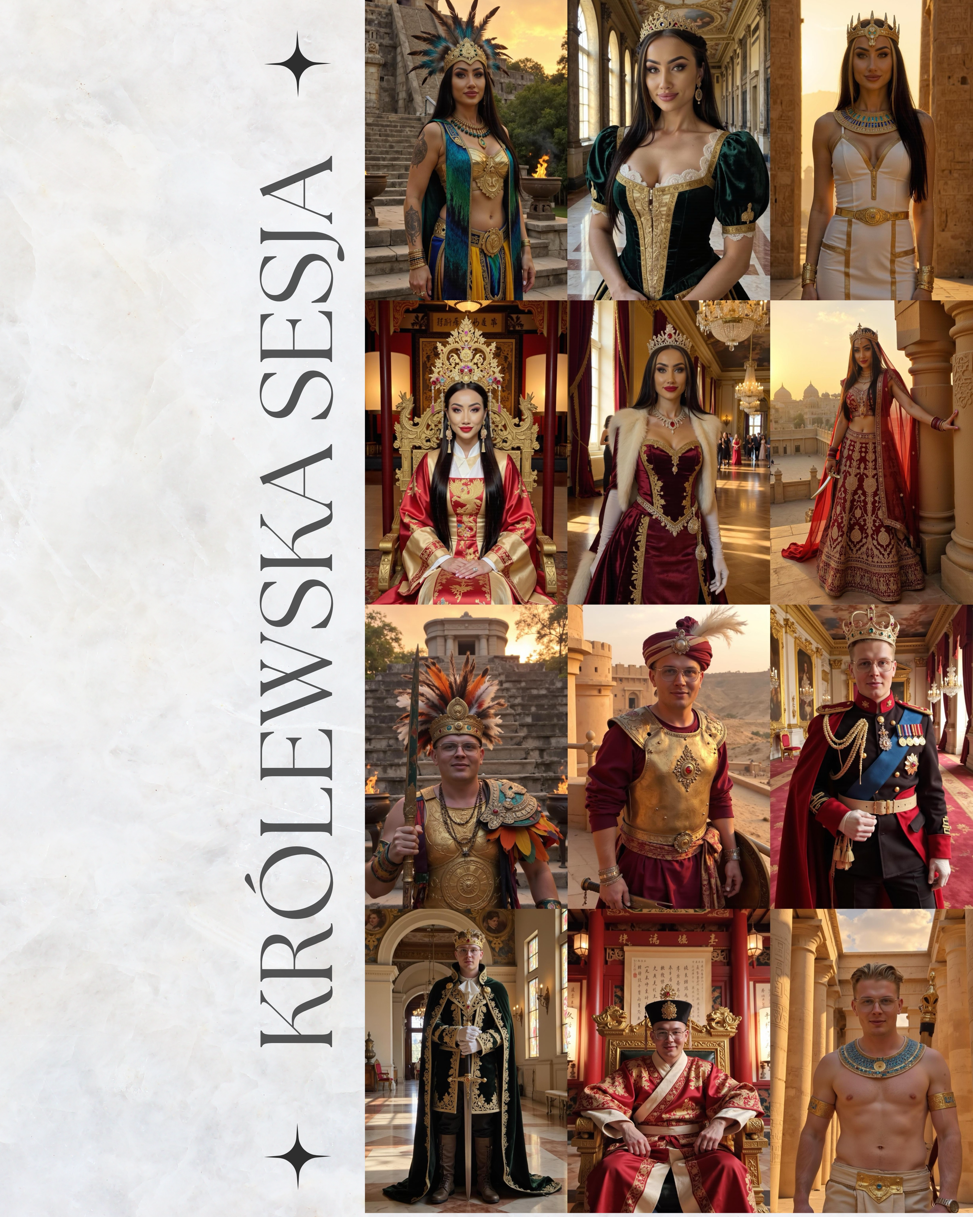 Obraz na płótnie + paczka zdjęć! "KRÓLEWSKA SESJA"