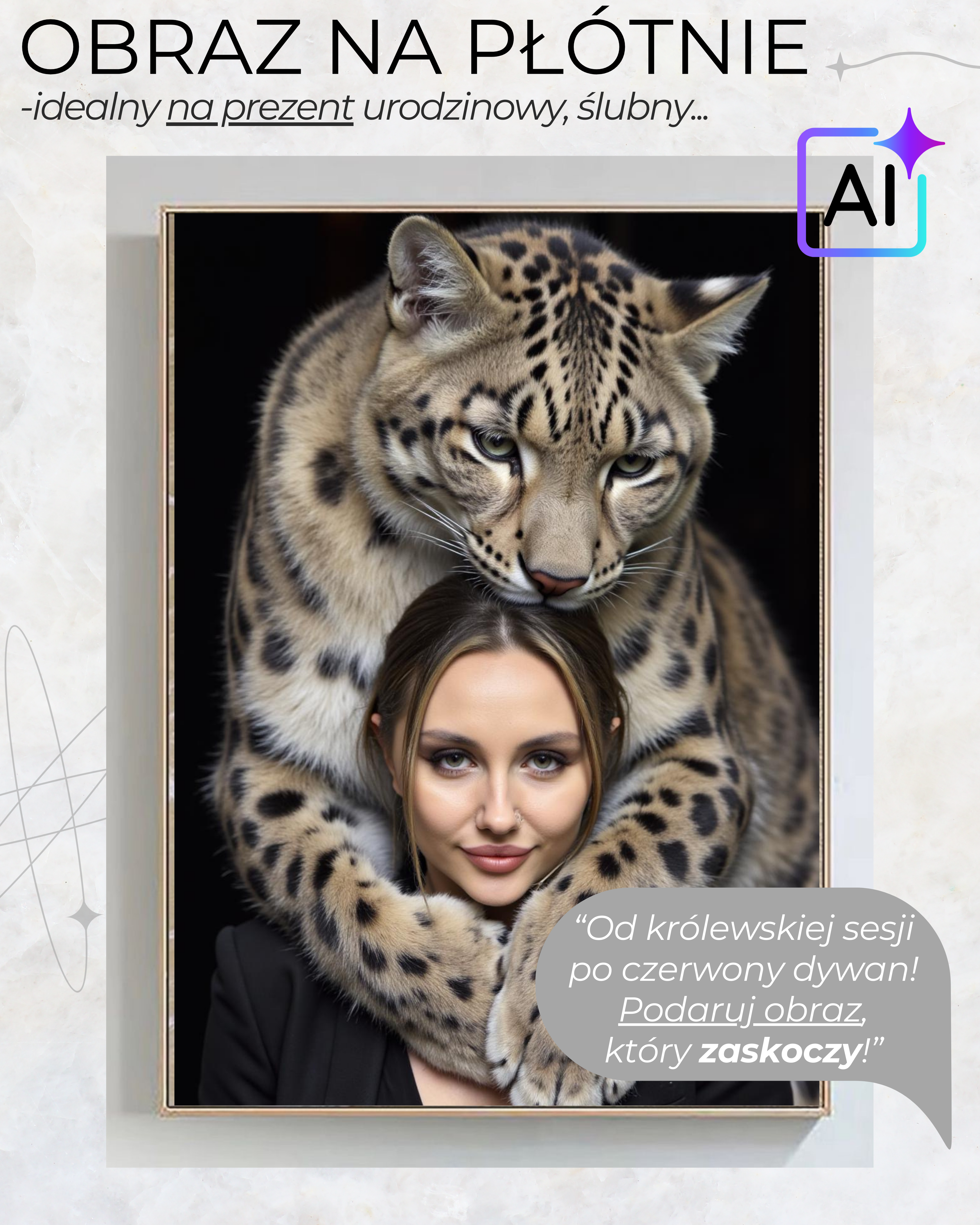 Obraz na płótnie + paczka zdjęć! "ZWIERZĘTA" - obrazek 2