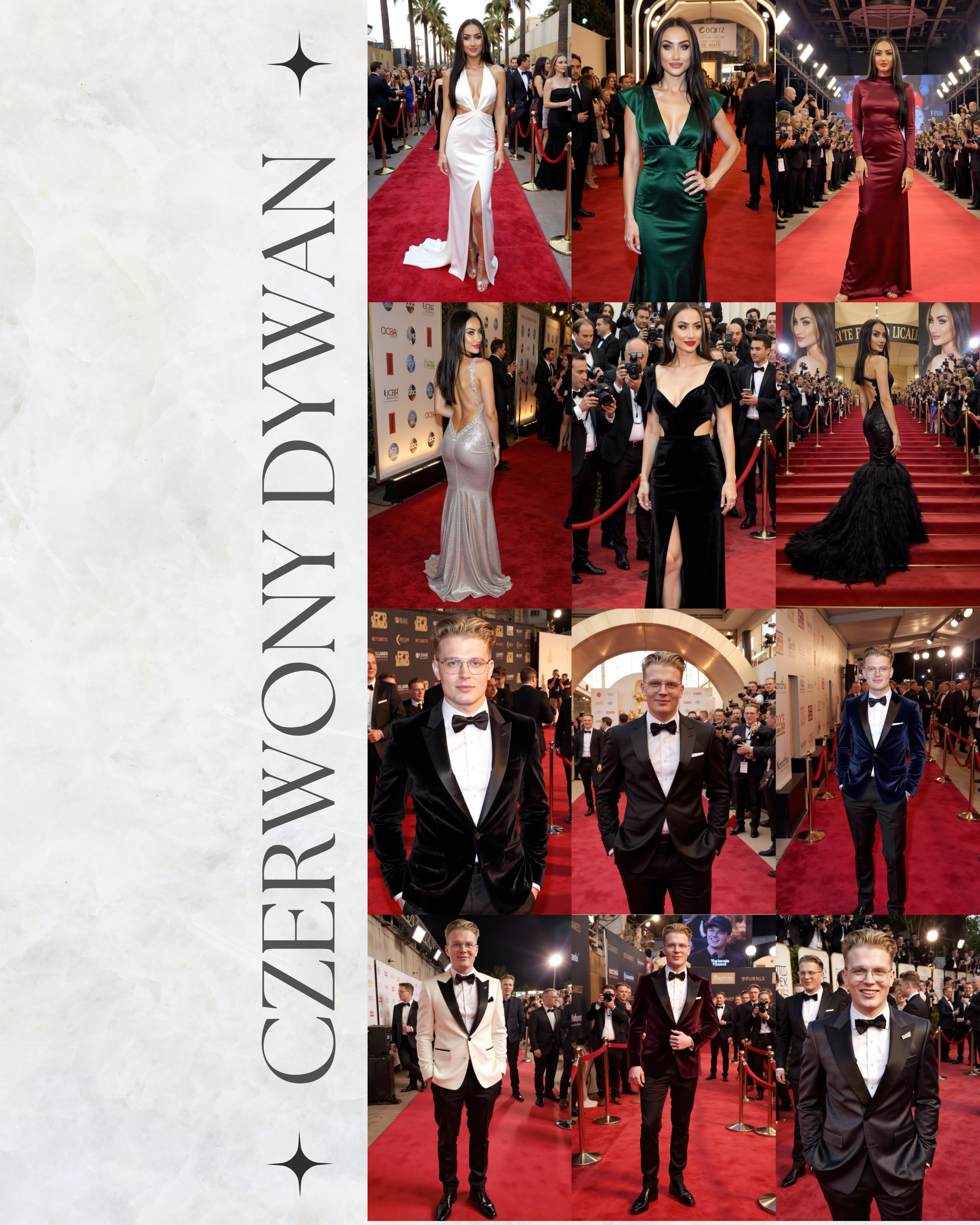 Obraz na płótnie + paczka zdjęć! "CZERWONY DYWAN"