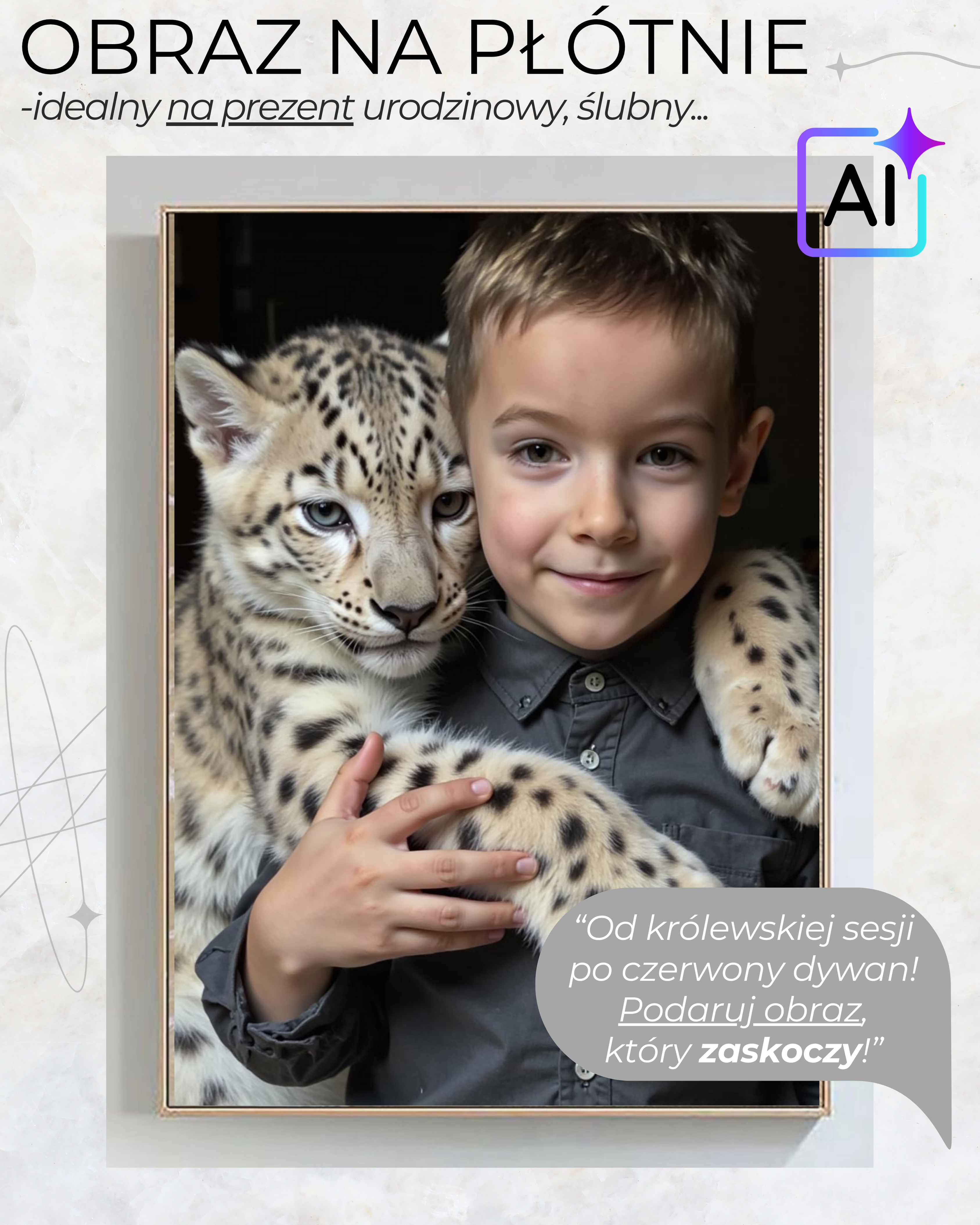 Obraz na płótnie + paczka zdjęć! "ZWIERZĘTA" - obrazek 3